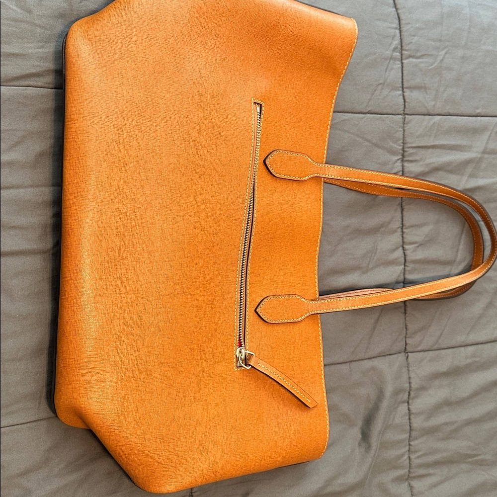 Dooney & Bourke Tan Leather Tote - Picture 5 of 8